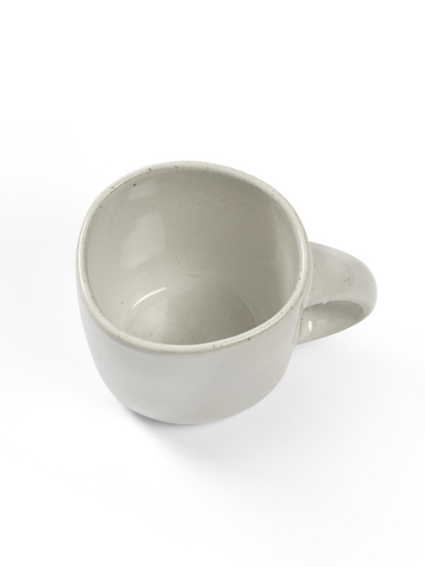 Mug ovale Off White grès émaillé 30 cl 10,5 cm Out Of Lines Serax