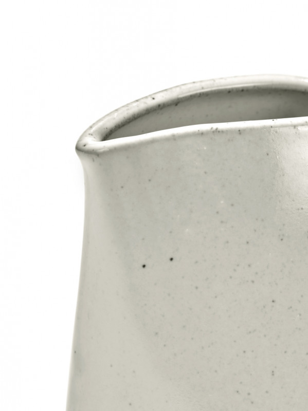 Crémier/saucière ovale Off White grès émaillé 9,6 cm Out Of Lines Serax