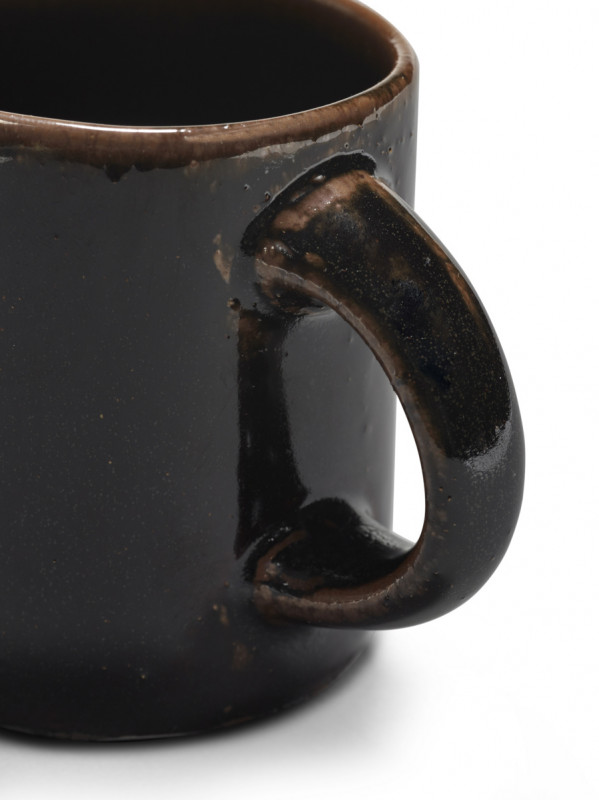 Mug ovale Brown grès émaillé 30 cl 10,5 cm Out Of Lines Serax