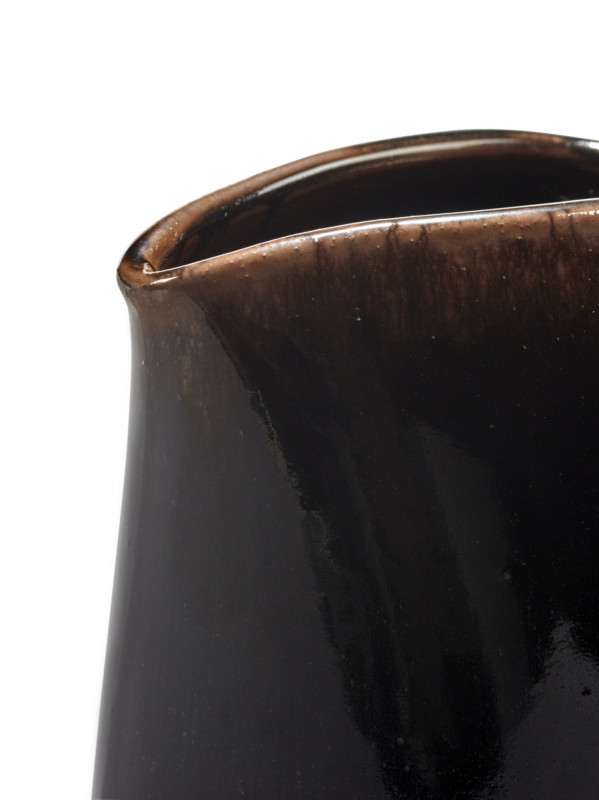 Crémier/saucière ovale Brown grès émaillé 9,6 cm Out Of Lines Serax