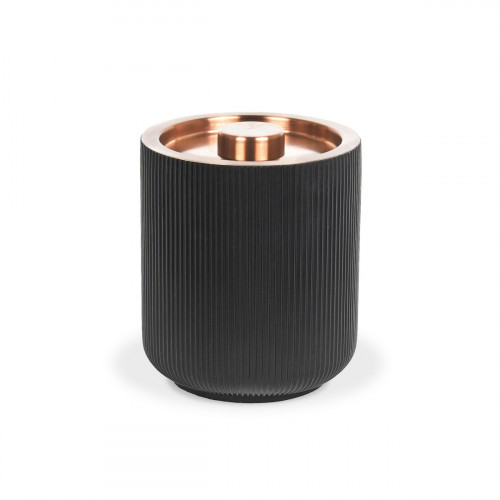 Seau à glace noir Ø 14,6 cm 17,9 cm Casablanca Foh