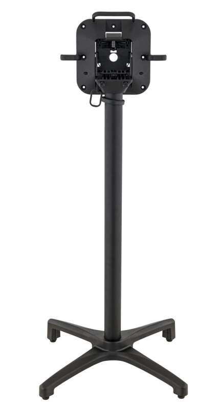 Pied de table de bar avec sytème pliant d'extérieur noir mat Kyoto Flexmob