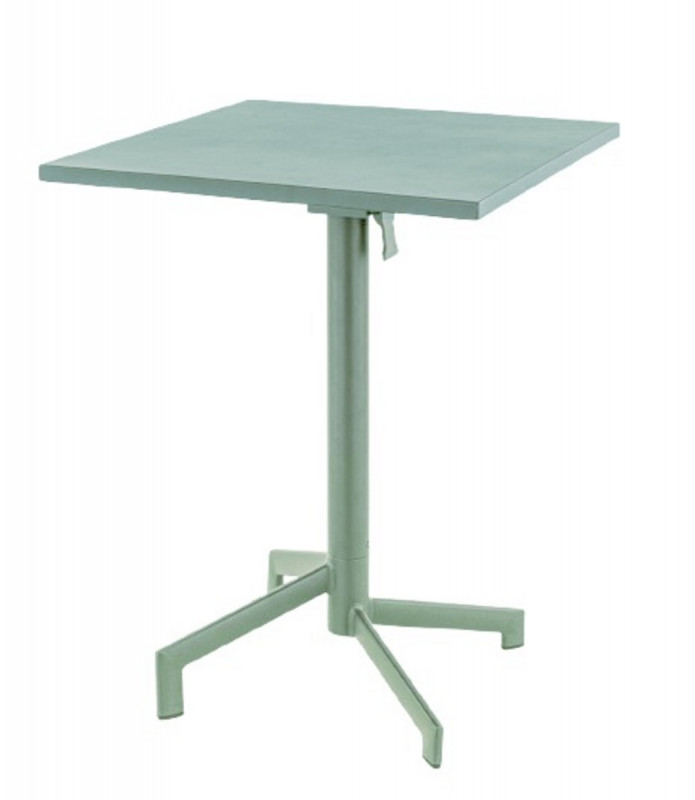 Table avec sytème pliant d''extérieur vert sauge Pigalle