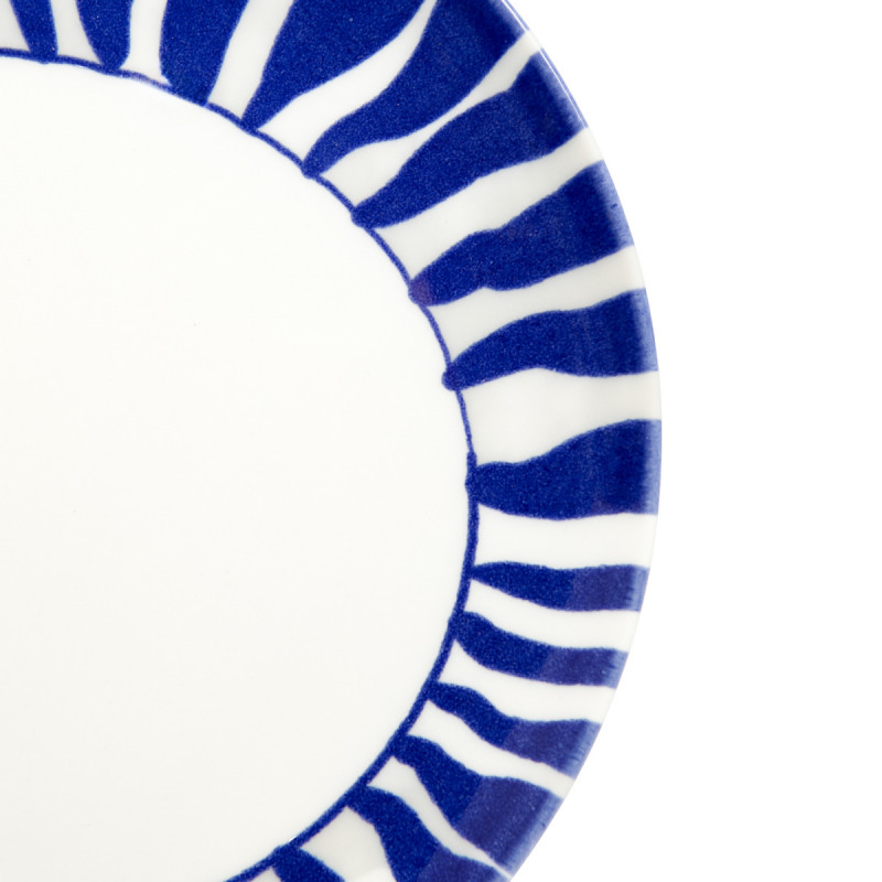 Assiette coupe plate rond blanc porcelaine Ø 26 cm Zebra Essentials Collection