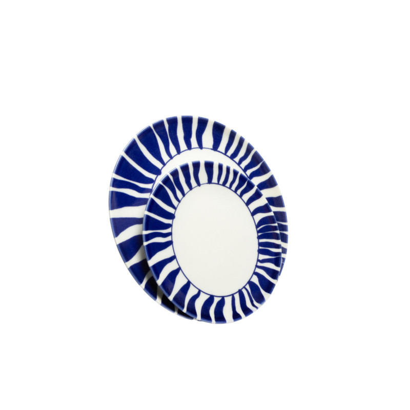 Assiette coupe plate rond blanc porcelaine Ø 26 cm Zebra Essentials Collection