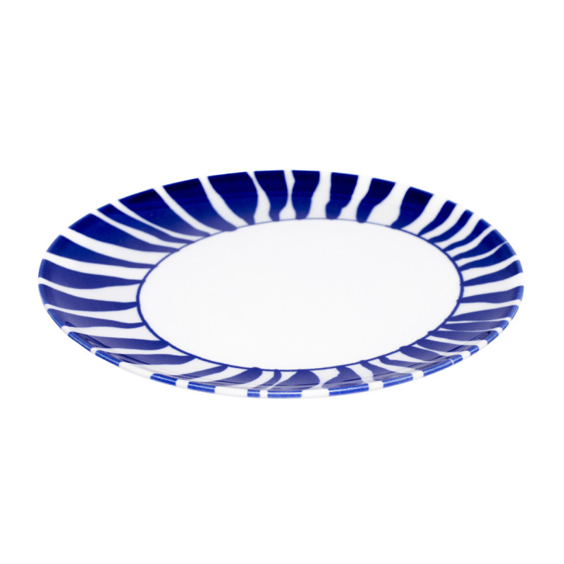 Assiette coupe plate rond blanc porcelaine Ø 20 cm Zebra Essentials Collection