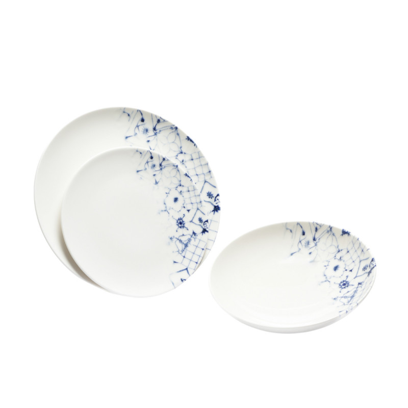 Assiette coupe plate rond blanc porcelaine Ø 26 cm Corfu Essentials Collection