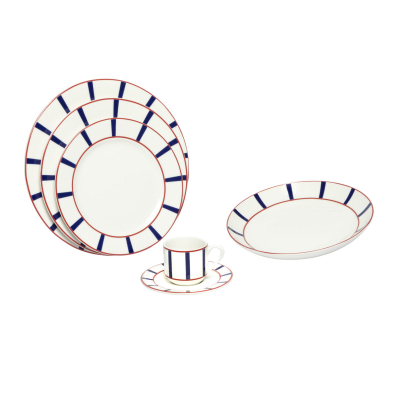 Assiette coupe creuse blanc porcelaine Ø 23 cm Ama Accolade