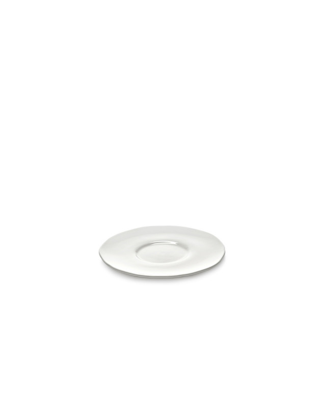 Soucoupe pour tasse à expresso rond blanc porcelaine Ø 12,76 cm Silhouette Serax