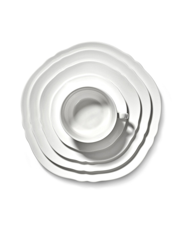 Tasse à café rond blanc porcelaine 19 cl Ø 11,3 cm Silhouette Serax