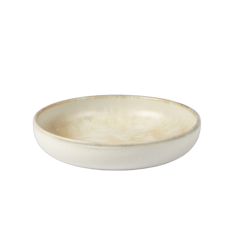 Assiette creuse beige grès émaillé Ø 22 cm Sahara Accolade
