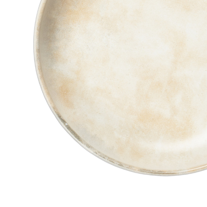Assiette creuse beige grès émaillé Ø 22 cm Sahara Accolade