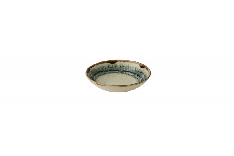 Assiette coupe creuse rond Linen porcelaine vitrifiée Ø 18,2 cm Flare Dudson