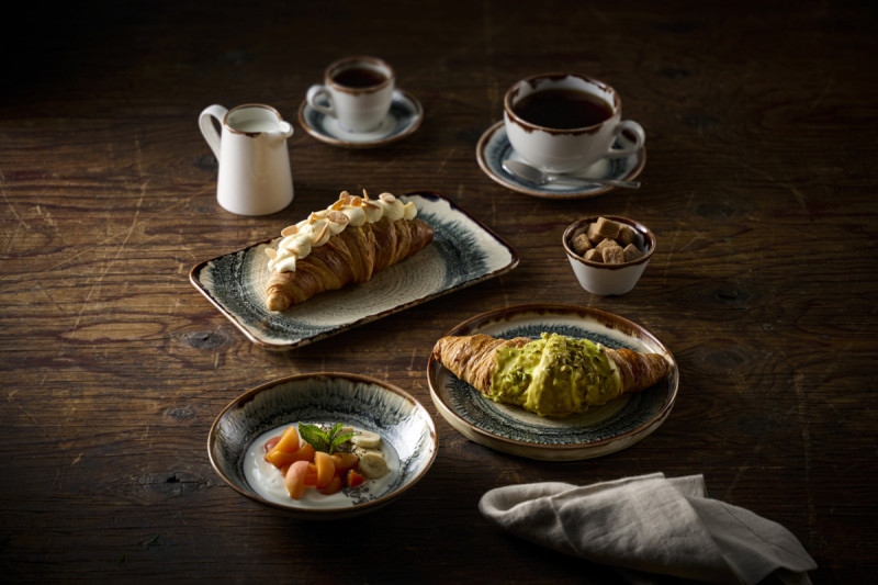 Assiette coupe creuse rond Natural porcelaine vitrifiée Ø 18,2 cm Flare Dudson