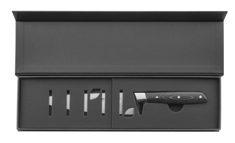 Couteau d'office 10 cm inox plastique unie Signature Micarta 32 Dumas