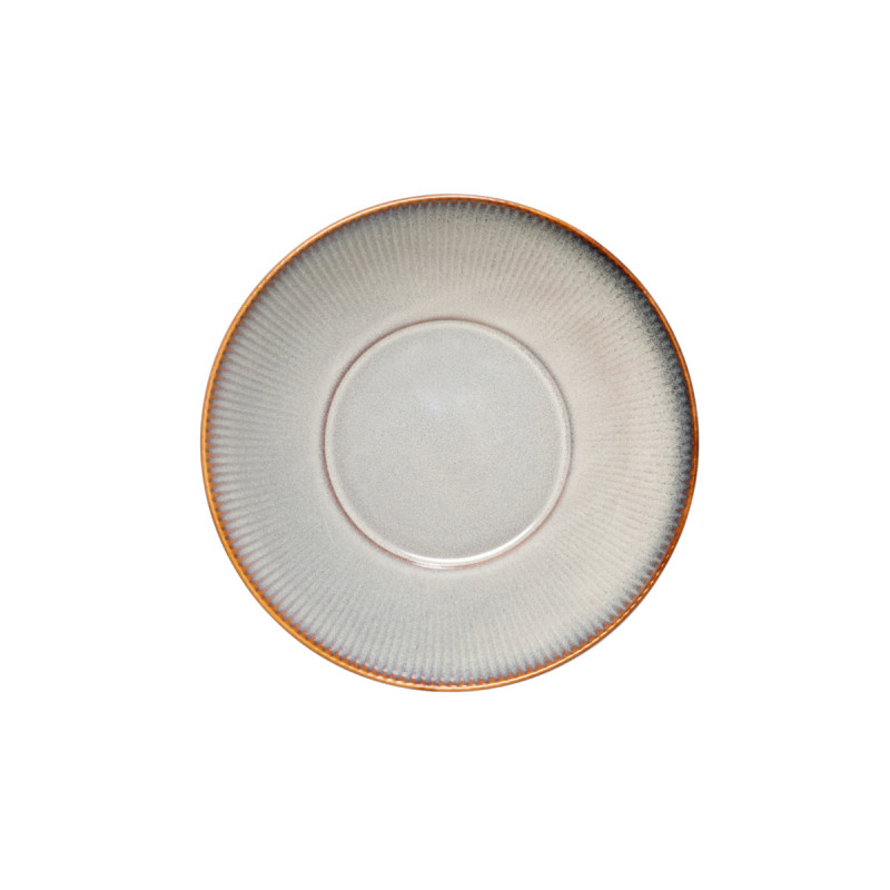 Assiette coupe creuse rond gris bleu porcelaine Ø 23,5 cm Serena Pro.mundi