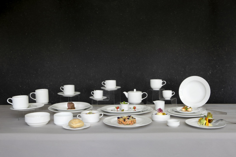 Théière avec couvercle blanc porcelaine 40 cl Ø 10,5 cm Presto Accolade