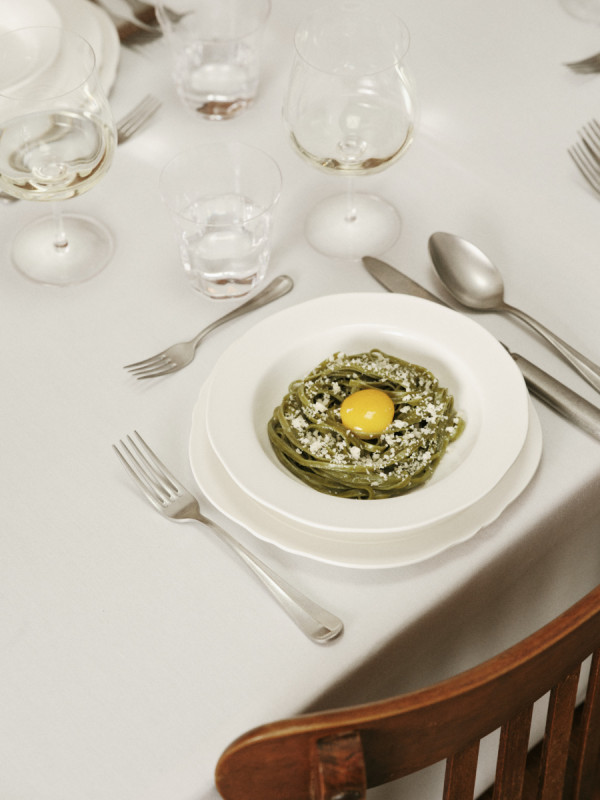 Assiette creuse rond blanc porcelaine Ø 18,5 cm Silhouette Serax