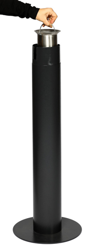 Cendrier sur pied acier 31 cm x 98 cm Probbax