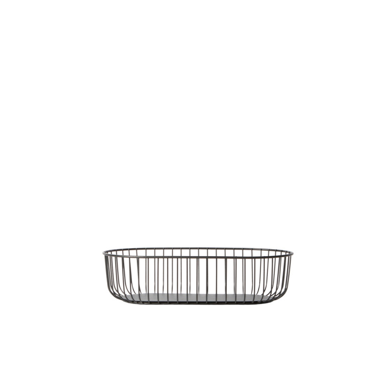 Corbeille de buffet acier noir 33,3x17,5x8,4 cm Naro Pro.mundi