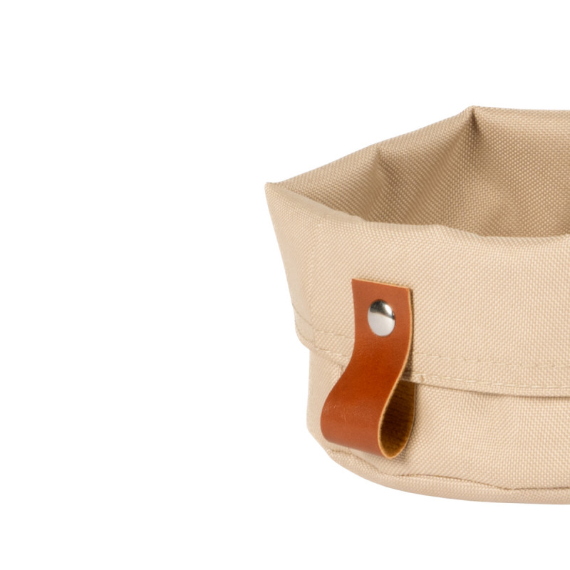 Corbeille de table rond beige tétron Ø 17 cm 11,5 cm Artiss Pro.mundi