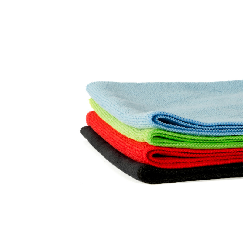 Lavettes microfibre rouge microfibre 40x40 cm Kleaning Essentials (5 pièces)