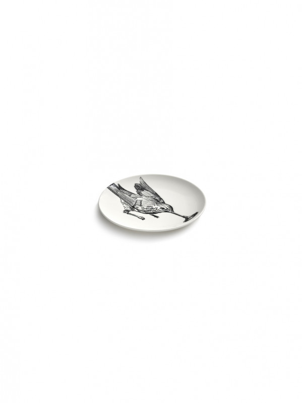 Assiette à pain rond HUMMINGBIRD porcelaine Ø 12 cm Unity Serax