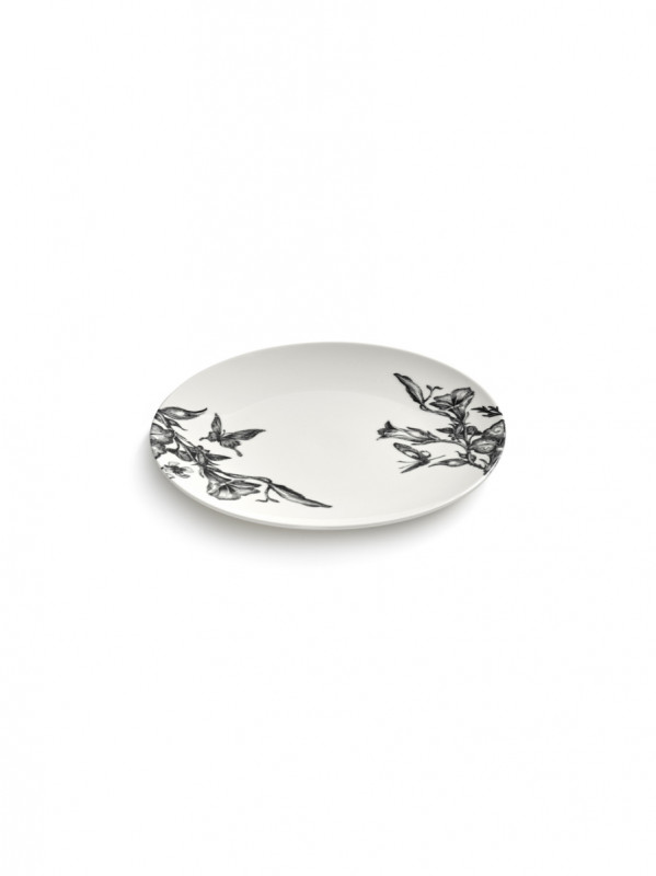 Assiette coupe plate rond MAGICAL BLOSSOM porcelaine Ø 18 cm Unity Serax