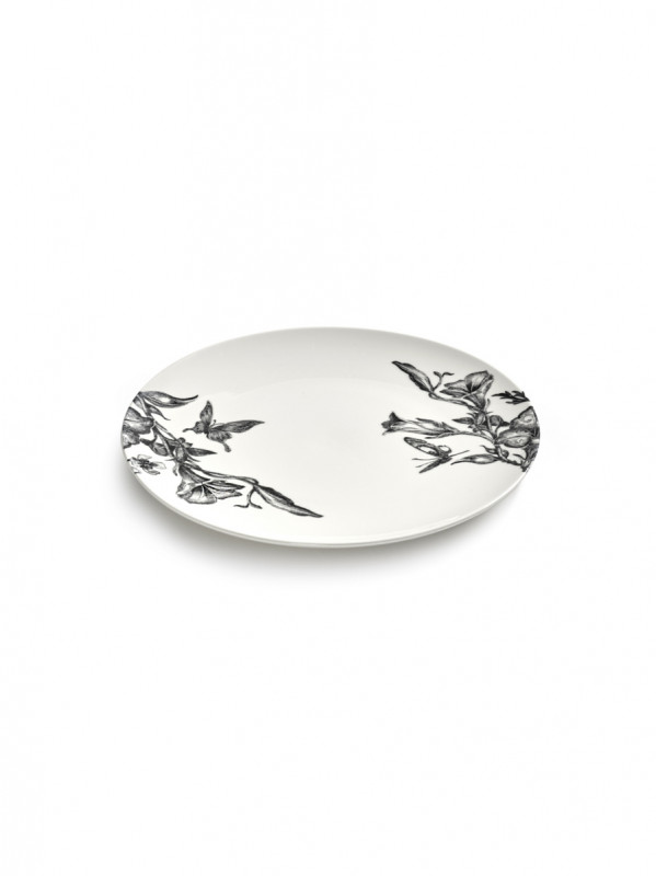 Assiette coupe plate rond MAGICAL BLOSSOM porcelaine Ø 21 cm Unity Serax