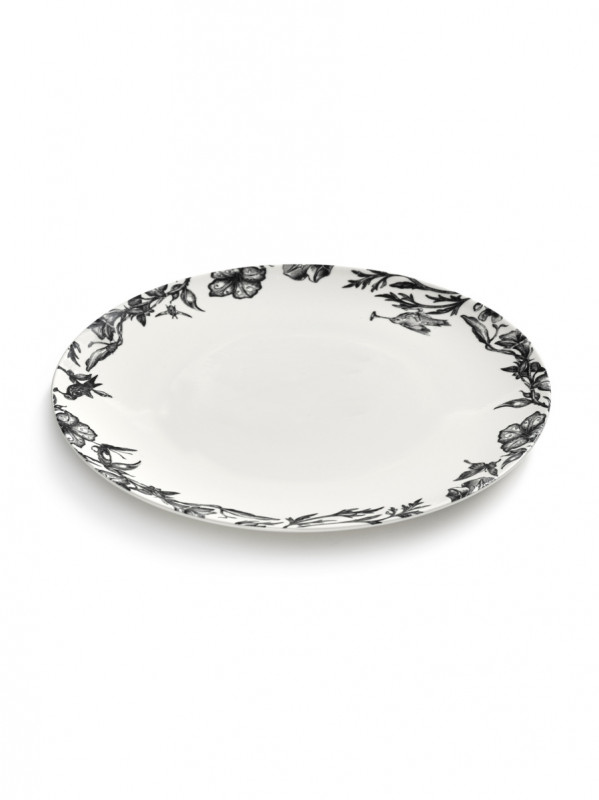 Assiette coupe plate rond ENCHANTED GARDEN porcelaine Ø 27 cm Unity Serax