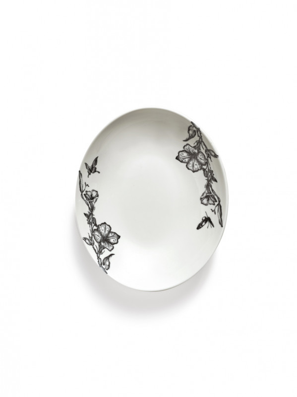 Bol ovale MAGICAL BLOSSOM porcelaine Ø 18,5 cm Unity Serax