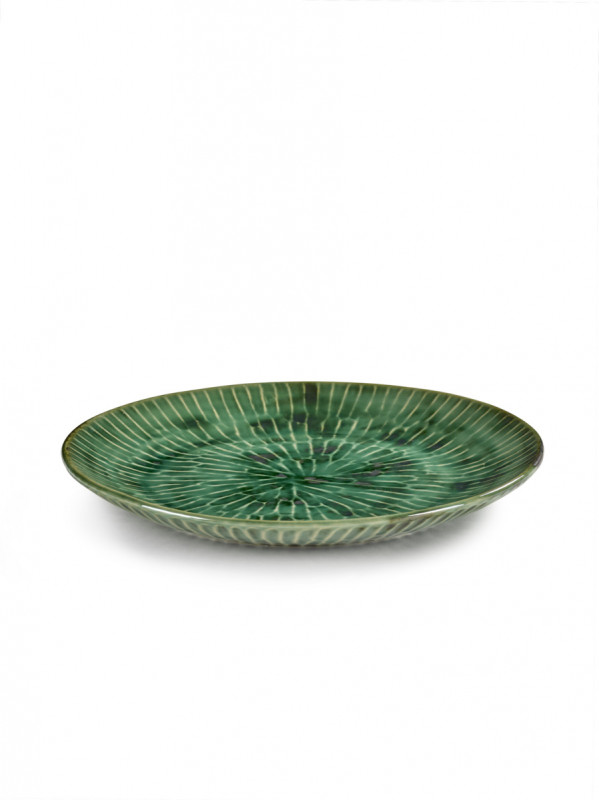 Assiette coupe creuse rond vert grès émaillé Ø 27 cm 27 cm Verde Lanza Serax