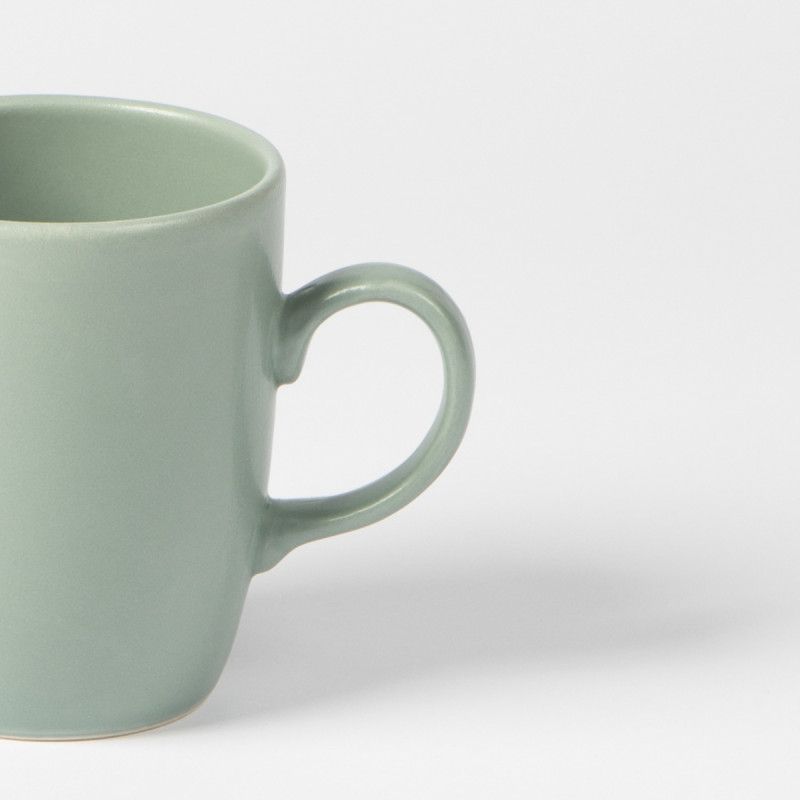 Mug rond vert Grès 30 cl Ø 7,9 cm Pulse Essentials Collection