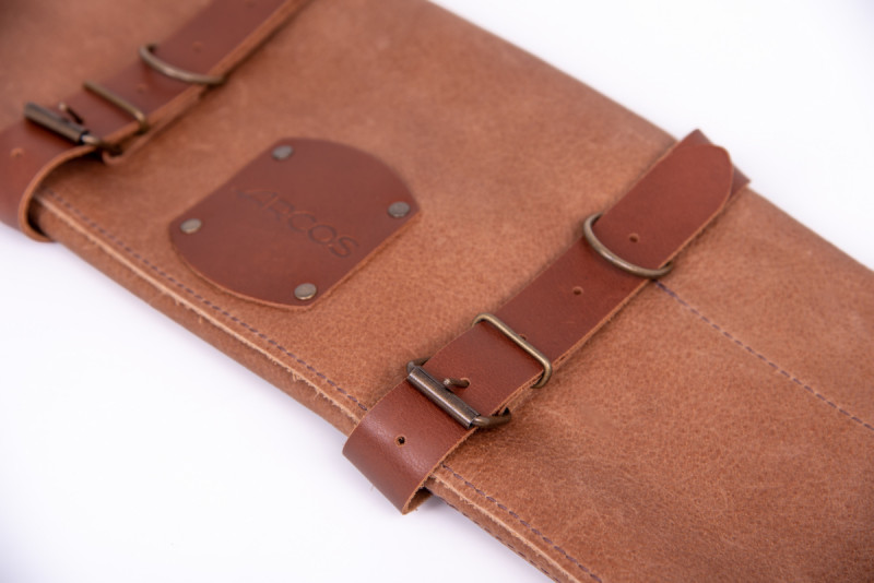 Trousse à couteaux cuir 47x44,6 cm 5 éléments Arcos