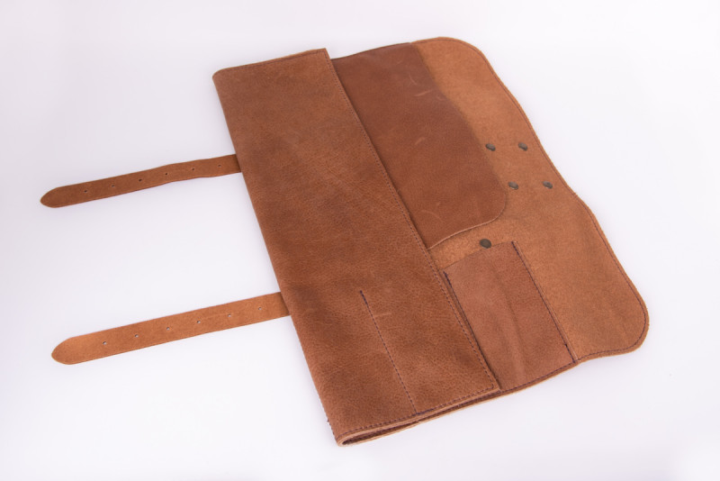 Trousse à couteaux cuir 47x44,6 cm 5 éléments Arcos