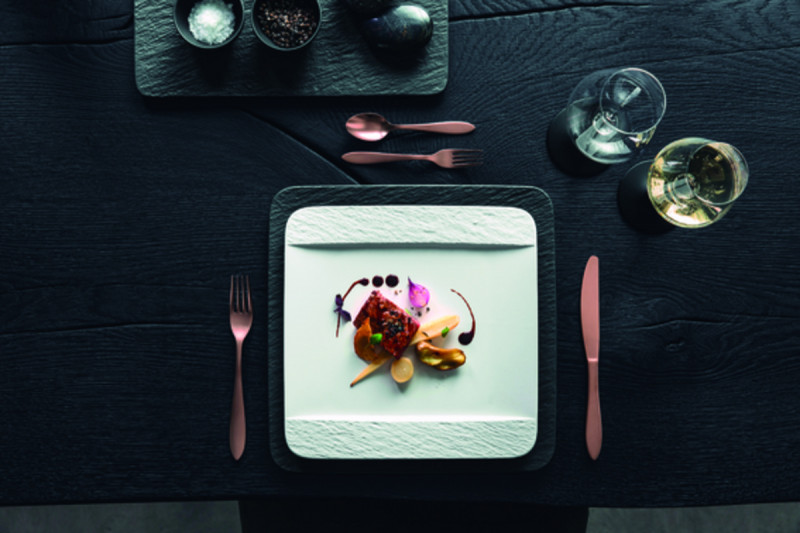 Assiette plate blanc porcelaine The Rock Villeroy & Boch