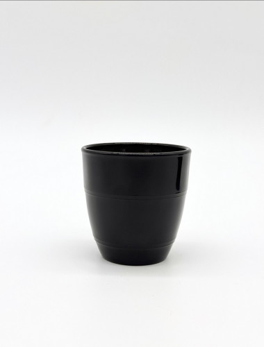Gobelet rond noir verre trempé 9 cl Gigogne Duralex