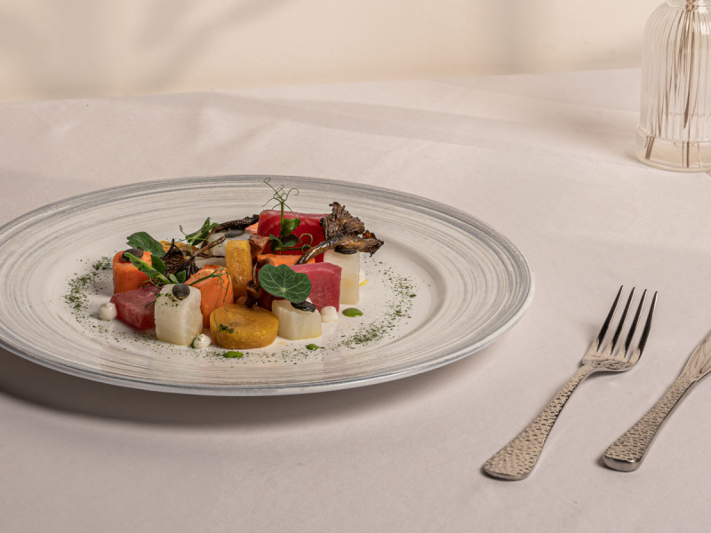Assiette plate rond blanc porcelaine Ø 27 cm Sublime Rak