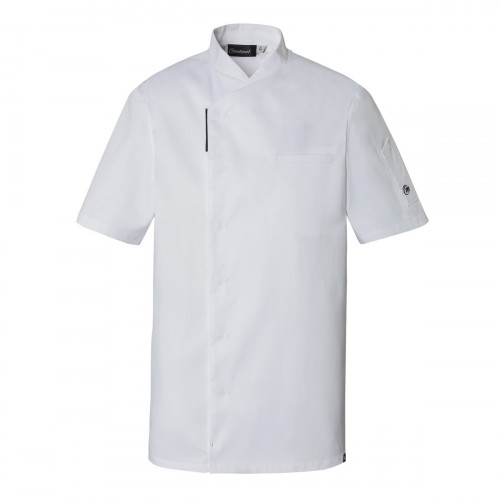 Veste de cuisine manches courtes blanc T4 Reko Molinel
