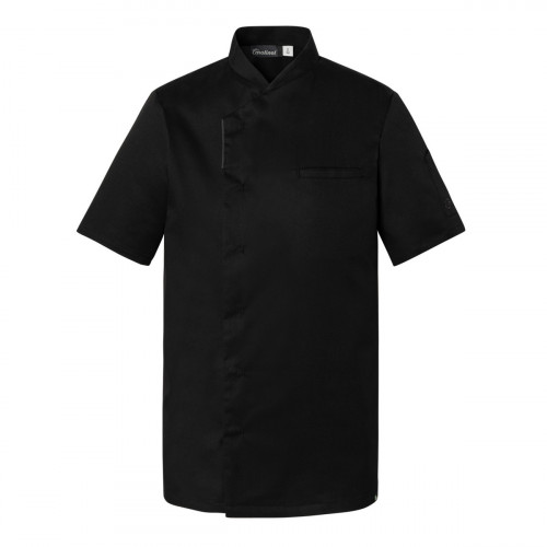 Veste de cuisine manches courtes noir T7 Reko Molinel