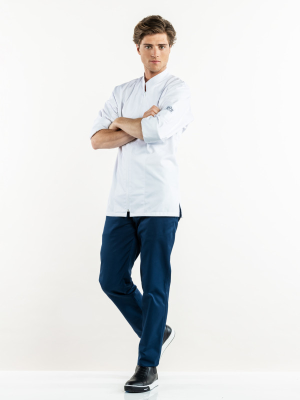 Pantalon de cuisine bleu marine 50 Marino Chaud Devant