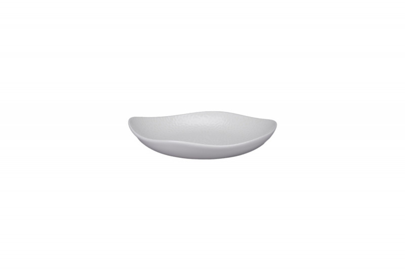 Assiette creuse organique Speckle porcelaine vitrifiée Ø 17 cm Between Rak