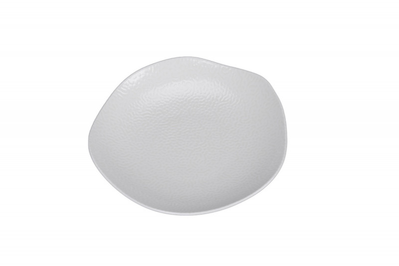 Assiette creuse organique Speckle porcelaine vitrifiée Ø 21 cm Between Rak