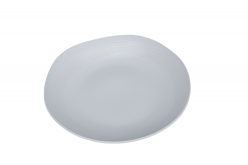 Assiette creuse organique Speckle porcelaine vitrifiée Ø 26 cm Between Rak