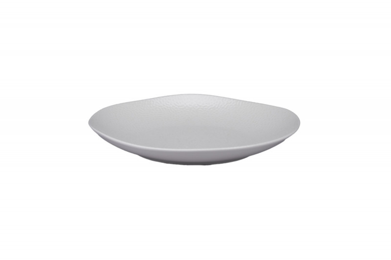 Assiette creuse organique Speckle porcelaine vitrifiée Ø 26 cm Between Rak