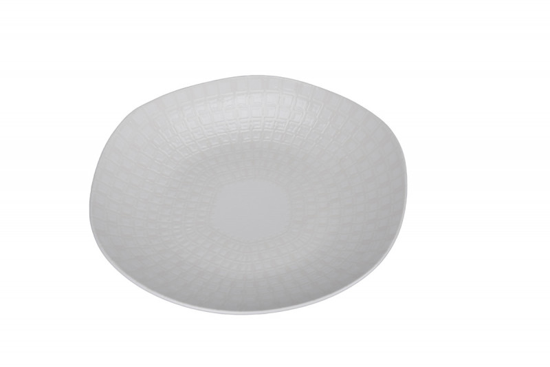 Assiette creuse organique Nuance porcelaine vitrifiée Ø 26 cm Between Rak
