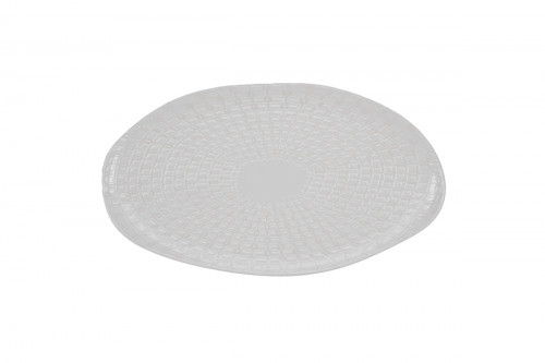 Assiette plate organique Nuance porcelaine vitrifiée Ø 32 cm Between Rak