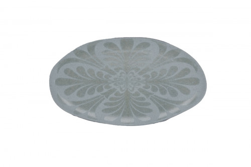Assiette plate organique Earth porcelaine vitrifiée Ø 32 cm Between Colored Rak