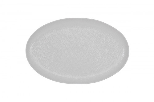 Assiette plate organique ivoire porcelaine vitrifiée Ø 34 cm Between Rak