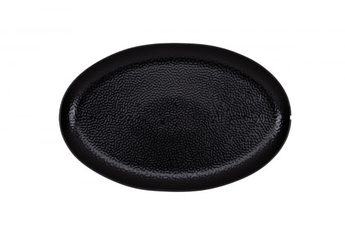 Assiette plate organique Speckle porcelaine vitrifiée Ø 34 cm Between Rak